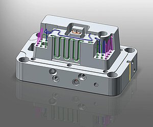 additive generative Fertigung von Kunststoffspritzgussteilen